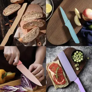 Cuchillos de Acero Inoxidable NEGROS: Elegancia y Resistencia en tu Cocina - Cuchillos de Acero Inoxidable NEGROS