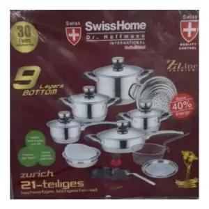 Ollas SWH: Tu Cocina Completa con 21 Piezas de Estilo y Funcionalidad - Ollas 21 Piezas SWH