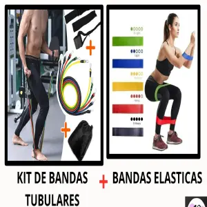 Kit Bandas Tubulares + Bandas Elásticas: Tu Aliado para el Ejercicio y la Recuperación - Kit Bandas Tubulares + Bandas Elásticas