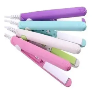 Mini Plancha Viajera: ¡Liso Perfecto, Donde Quiera Que Vayas! - Mini Plancha Viajera Cabello Cerámica