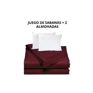 COMBO SABANAS DOBLE + DUO ALMOHADAS: Tu Refugio de Sueños - COMBO SABANAS DOBLE+ DUO ALMOHADAS