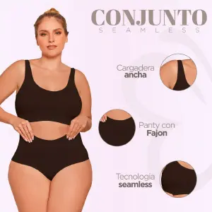 CONJUNTO SEAMLESS TOP Y CULOTT: Comodidad y Estilo Sin Límites - CONJUNTO SEAMLESS TOP Y CULOTT
