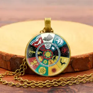 Collar "Juego de Tronos": Un Símbolo de Lealtad y Poder - Collar Juego De Tronos Casas Unisex