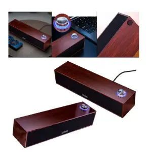 Parlante de Madera Elegante: Sonido Puro y Estilo Natural - Parlante Altavoz Portátil De Madera Plug