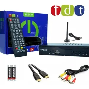 Decodificador TDT Krono Digital HD + Antena: Tu Ventana a la Televisión del Futuro - Decodificador Tdt Krono Digital Hd + An
