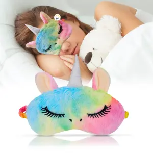 Antifaz de Unicornio GM2001231: Sueños Mágicos y Descanso Profundo - Antifaz Cubre Ojos  Unicornio GM2001231