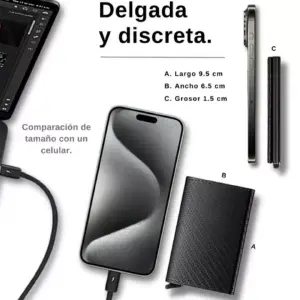 Billetera Inteligente Tarjetero Antirrobo - Billetera Inteligente Tarjetero Antirobo
