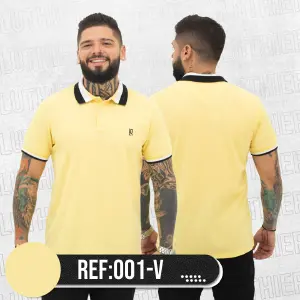 001V POLO BASICA AMARILLO CLARO: Elegancia y Comodidad en un Solo Color - 001V POLO BASICA AMARILLO CLARO