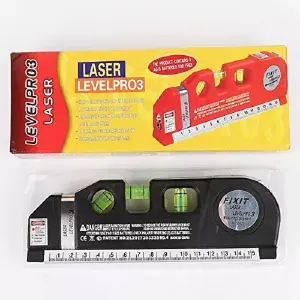 Nivel Láser Multifuncional: Precisión y Versatilidad en Tus Manos - Nivel Laser 3 Burbujas Cinta Métrica