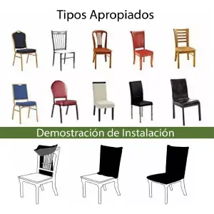 Forro Protector Individual para Silla de Comedor - Forro Protector Individual Silla Comedor