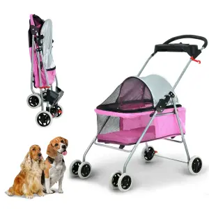 Coche para Mascotas Plegable de 4 Ruedas: Comodidad y Movilidad para tu Compañero - Coche Para Mascotas 4 Ruedas Plegable I
