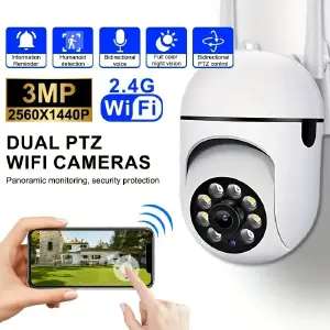 Cámara de Seguridad Wi-Fi 360°: Tu Guardián Inteligente del Hogar - CAMARA DE SEGURIDAD WIFI 360