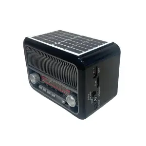 Radio Recargable con Panel Solar FX-051B: Tu Música, Donde Sea y Cuando Sea - Radio Recargable con Panel Solar FX-051B