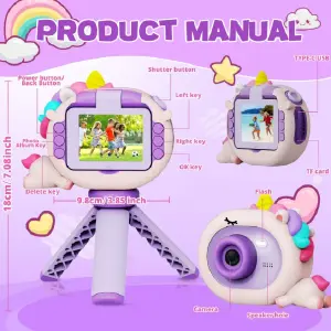 CÁMARA DIGITAL XL-710-1: Captura tu Mundo con Estilo y Estabilidad - CÁMARA DIGITAL CON TRÍPODE XL-710-1