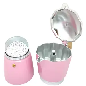 CAFETERA ITALIANA CLASICA XPRESSO ROSADA