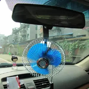 Ventilador Portátil para Coche de 12V - Frescura en Movimiento - Ventilador Para Carro, 12 Voltios, 6 Pul
