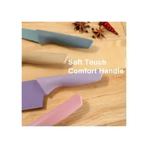 Juego de 6 Cuchillos con Revestimiento: Precisión y Estilo en Tu Cocina - Juego De 6 Cuchillos Con Revestimiento