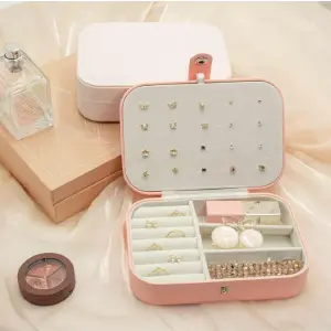 Elegancia y Organización: Tu Joyero Cuadrado en Cuerina - Joyero Cuadrado En Cuerina