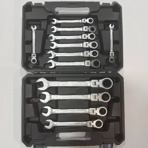Juego de Llaves Ratchet de 12 Piezas: ¡Tu Mejor Aliado para Cualquier Reparación! - Juego de llaves Ratchet 12 pcs