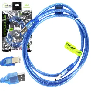 Cable de Impresora RAMITECH 1.5M: Conexión Fiable para tus Impresiones - CABLE DE IMPRESORA RAMITECH 1.5M-IMPRESO