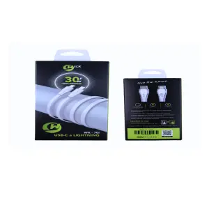 Carga Rápida y Confiable: Cable WYCK WK-701 para iPhone - CABLE WYCK WK-701 IPHONE