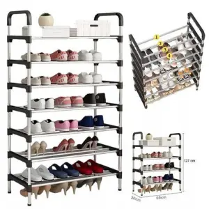 Organizador de Zapatos Metálico de 5 Niveles: Elegancia y Orden para tu Hogar - Organizador de zapatos metalico 5 nivele