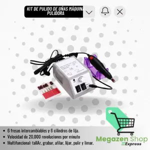 Kit Profesional de Pulido de Uñas con Máquina - KIT DE PULIDO DE UÑAS MÁQUINA