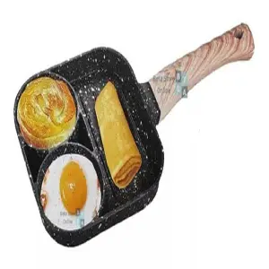 Sartén Antiadherente con Compartimentos: Cocina Diversificada y Fácil - Sartén Antiadherente Con Compartimentos