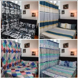 Experimenta el Confort y Estilo con Nuestros Juegos de Sábanas y Cortinas - JUEGOS DE SABANAS CON CORTINA