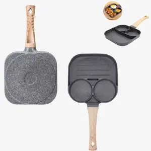 Sartén 3 Puestos: Cocina con Estilo y Eficiencia - SARTEN 3 PUESTOS