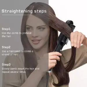 Cepillo Alisador Revolutionario: ¡Cabello Perfecto en Minutos! - Cepillo alisador