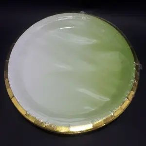 Platos Verde Desvanecido 23cm: Elegancia Natural para Tu Mesa - Platos verde desvanecido 23cm