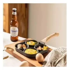 Revoluciona tu Cocina con la Sartén Multiusos de 4 Divisiones Piedra Gra - Sartén multiusos 4 divisiones piedra Gra