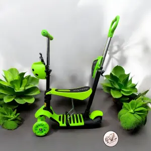 Patineta Monopatín Scooter 5 en 1 con Luces LED: ¡La Diversión en 5 Formas! - Patineta Monopatín Scooter 5 En 1 Luz Le