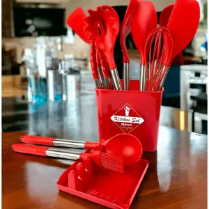 Juego de Utensilios de Cocina de Silicona x13 - Elegancia y Funcionalidad - Juego Utensilios Silicona x13 12cm260