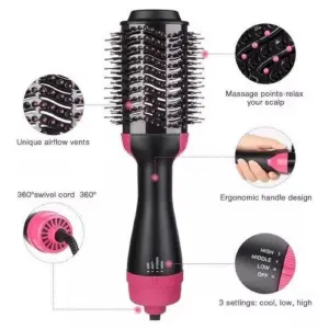 Cepillo Alisador Secador: ¡Cabello Perfecto en Minutos! - Cepillo Alisador Secador