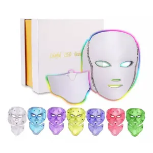 Mascara Facial LED: ¡Transforma Tu Piel con Luz Terapia! - Mascara Facial Led 7 Colores