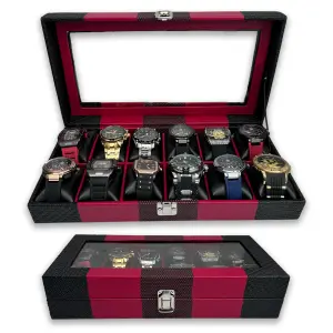 Elegancia y Orden para Tu Colección de Relojes - Organizador Relojes Estuche 12PUESTOS