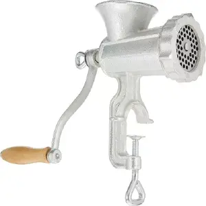 Molinillo Manual de Carne en Acero Inoxidable: Frescura y Sabor en Tu Cocina - MOLINO MANUAL PARA CARNE EN ACERO