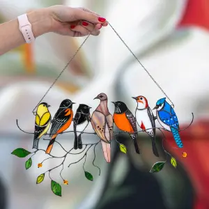 COLGANTE DE AVES PARA VENTANA: Un Toque de Magia Natural en tu Hogar - COLGANTE DE AVES  PARA VENTANA