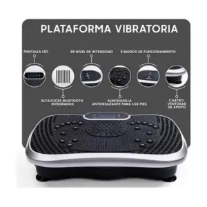 Plataforma Vibratoria Grande Bluetooth: ¡Revoluciona Tu Entrenamiento! - Plataforma Vibratoria Grande Bluetooth +