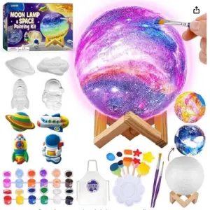 Lámpara Luna de Pintar: Ilumina Tu Mundo con Arte - LAMPARA LUNA DE PINTAR