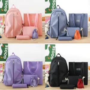 Bolso en Combo Multifuncional 5 Piezas: Organiza tu Vida con Estilo - Bolso en Combo Multifuncional 5 Pzas