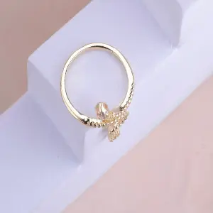 Anillo Serpiente con Piedras Blancas: Elegancia Escamada - ANILLO SERPIENTE PIEDRAS BLANCAS