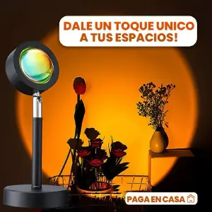 Lámpara Atardecer RGB: Transforma tu Espacio con Magia de Luz - LAMPARA ATARDECER RGB