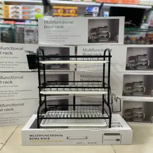 Escurridor de 3 Niveles: Organiza tu Cocina con Estilo - Escurridor de 3 niveles