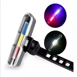 Lámpara Trasera para Bicicleta: Seguridad y Estilo en Tres Colores Brillantes - Lámpara Trasera Para Bicicleta 3 Colores