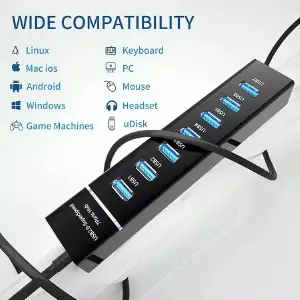 Multiplicador de Puertos USB 3.0: Expande tu Conectividad - Multiplicador de puertos USB 3.0