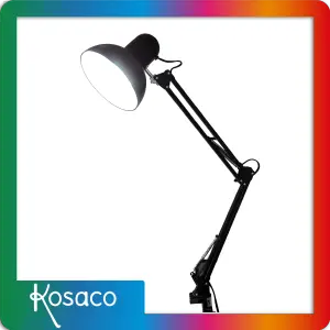 Ilumina tu Espacio con Estilo: Lámpara de Mesa con Pinza E27 40W 110V - LAMPARA DE MESA DE PINZA E27 40W 110V I