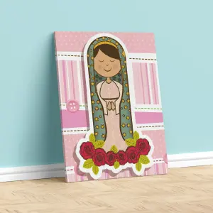 VIRGEN NIÑOS LIENZO 02: Arte Sacro que Transforma tu Espacio - VIRGEN NIÑOS LIENZO 02